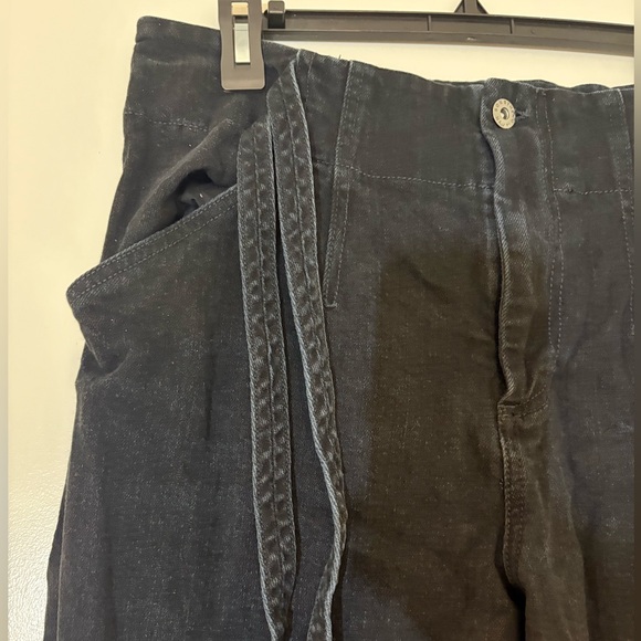 Something Navy Black Jeans with tie - Picture 3 of 6